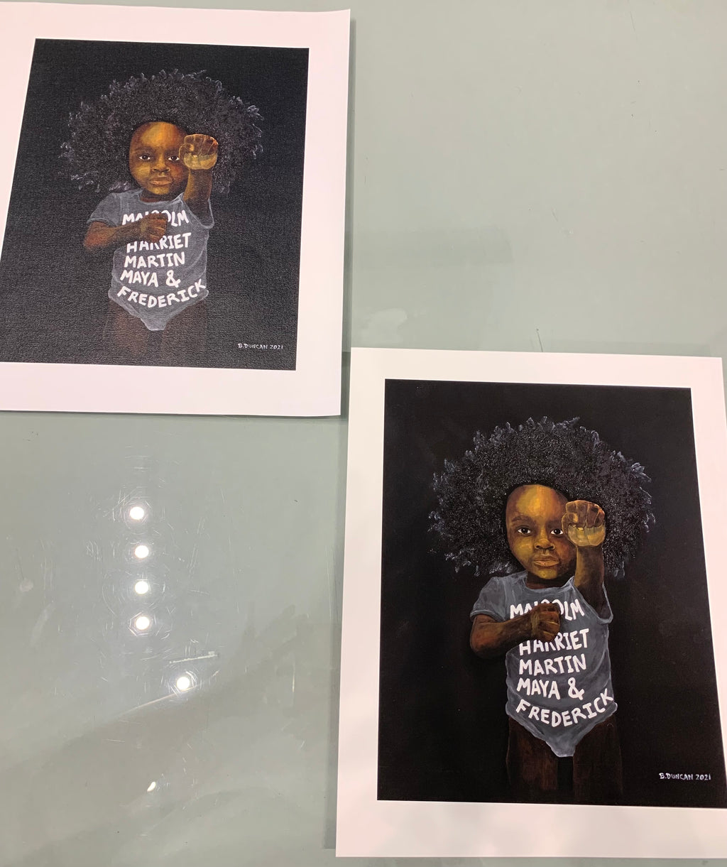 Afro Baby 7x9" Paper Size Print Hahnemuhle 350 gsm Paper (Mini)