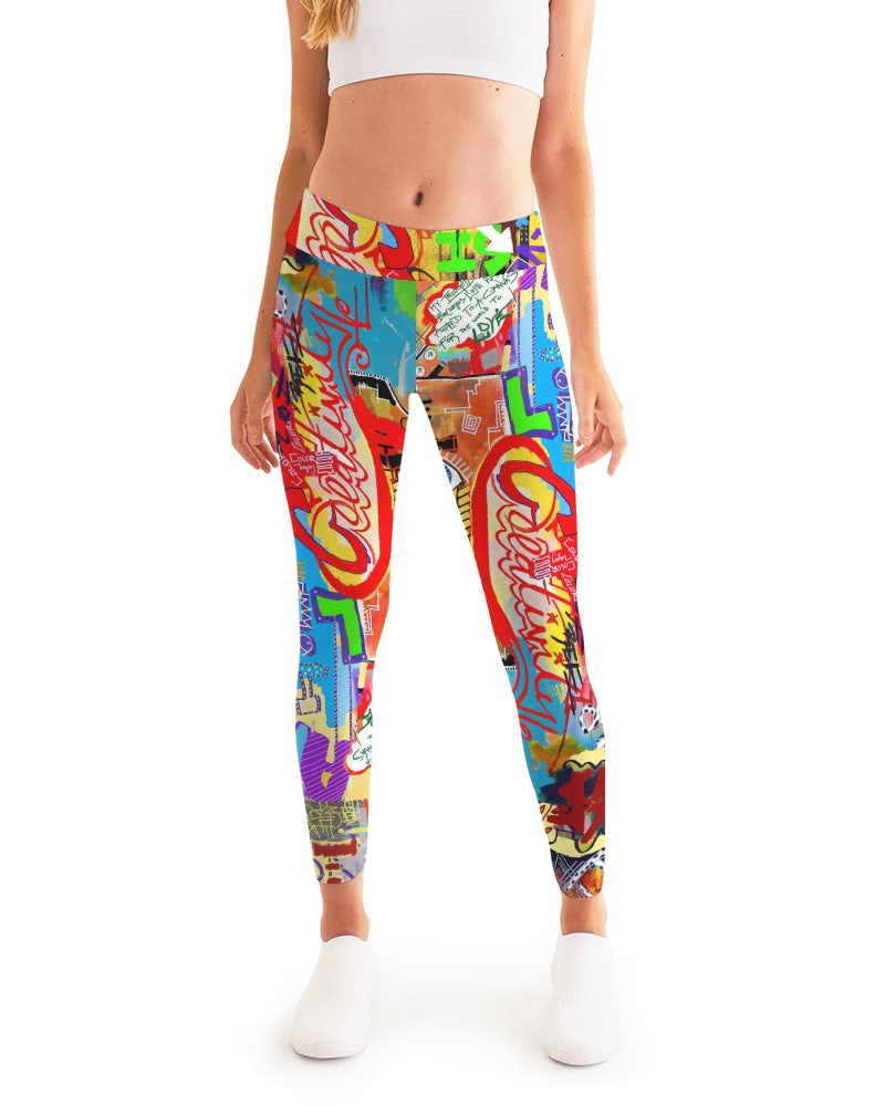Graffiti Buzz 2 Women's Yoga Pants