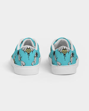 New Wave Bee design Women's Faux-Leather low top Sneaker