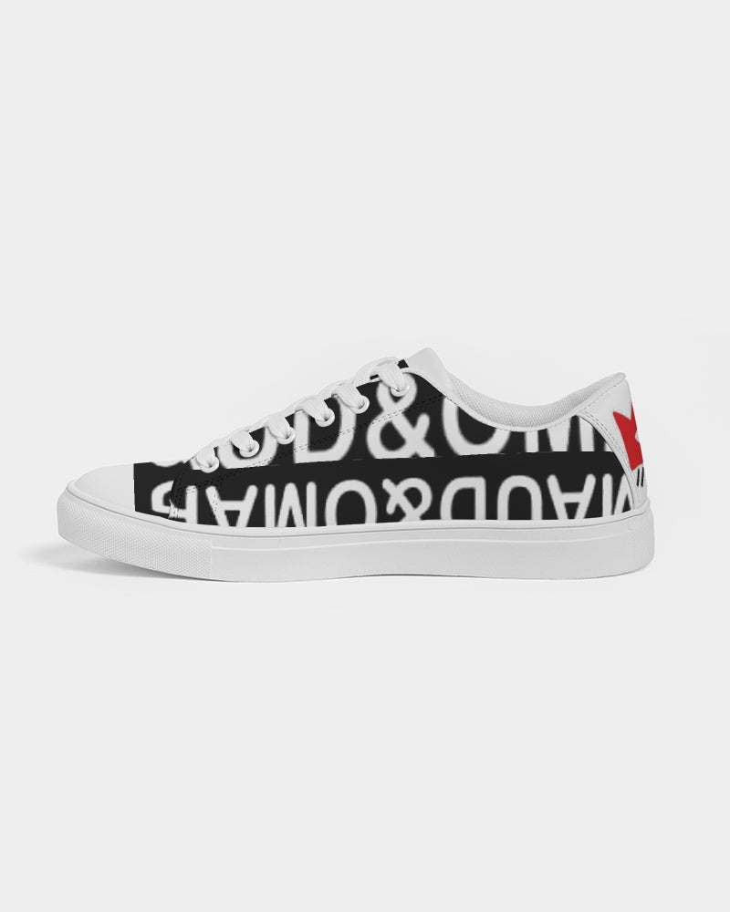 Maud&Omar  Signature Logo  Shoe Men's Faux-Leather Sneaker