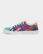 Exclusive Ladies  POP ART STyle shoe. Women's Faux-Leather Sneaker