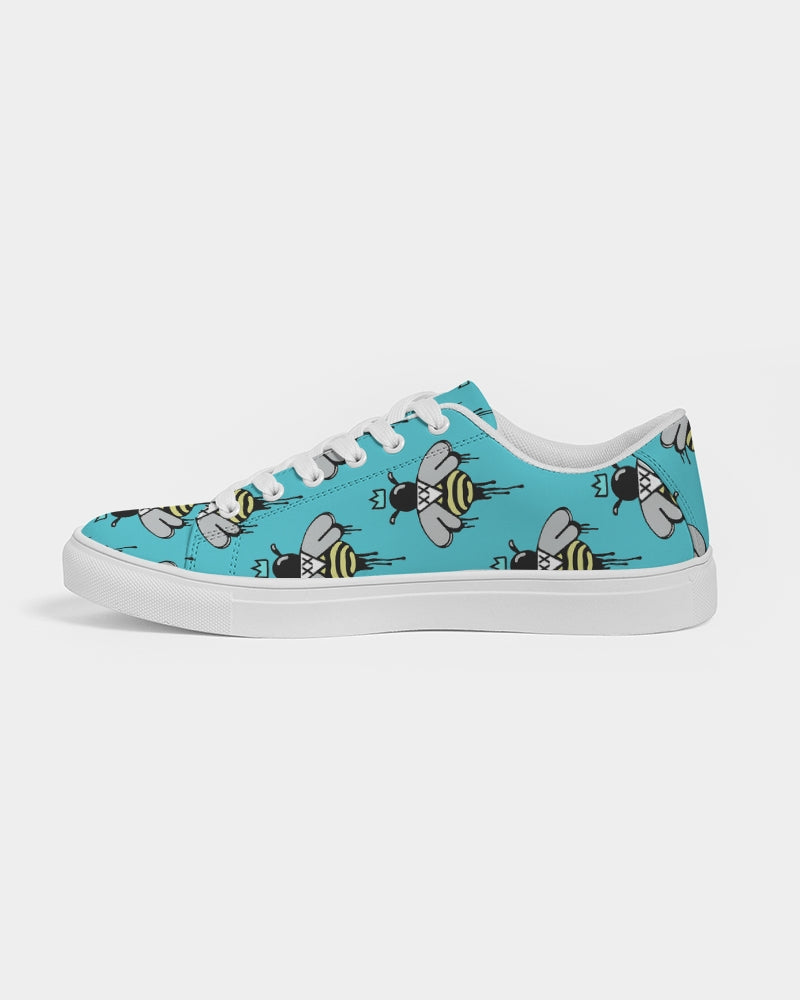 New Wave Bee design Women's Faux-Leather low top Sneaker