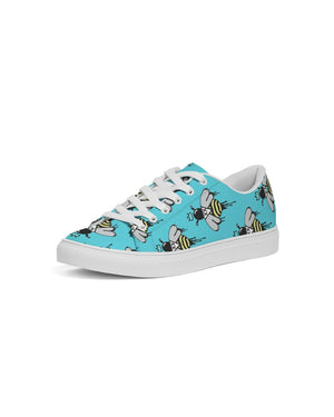 New Wave Bee design Women's Faux-Leather low top Sneaker