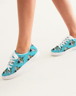 New Wave Bee design Women's Faux-Leather low top Sneaker