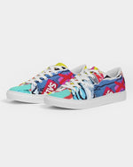 Exclusive Ladies  POP ART STyle shoe. Women's Faux-Leather Sneaker