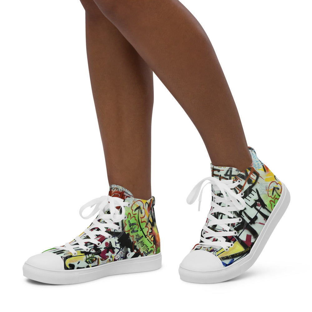 Women’s  BuzzArts Graffiti 2 high top canvas shoes