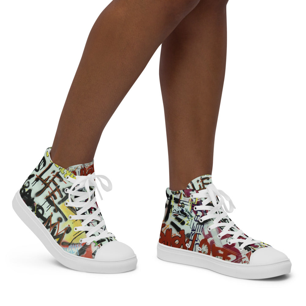 Women’s  BuzzArts Graffiti 2 high top canvas shoes